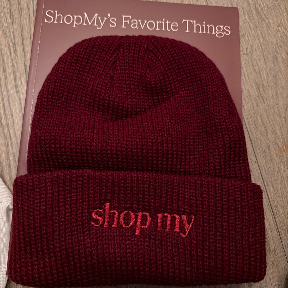 Burgundy ShopMy Knit Beanie - Brand New